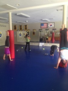 The Fit Chics Are Trying Some New Gymnastics Skills in Their Workout. 
